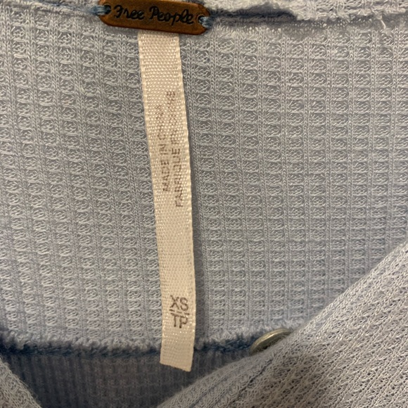 Free People blue tunic shirt - Picture 2 of 3